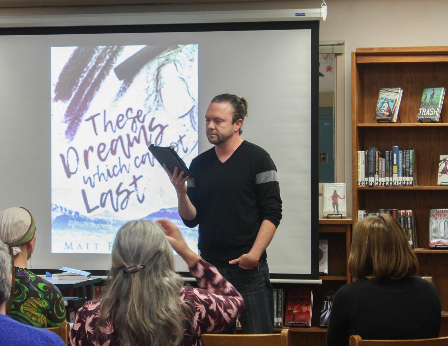 English teacher Matt Flickinger reads a chapter from his coming-of-age novel These Dreams Which Cannot Last, originally published in August 2017. Flickinger’s novel has earned a score of 4.9/5 on Goodreads.