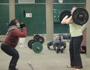 Teachers drop the books and lift the weights