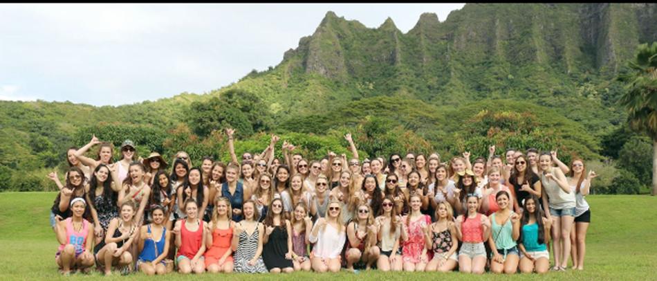 All the Best of the Best silver stars lined up at The Secret Island. They made a trip to Hawaii for competition, and for a break from their regular routine. They visited multiple tourist attractions and natural landscapes over their spring break.