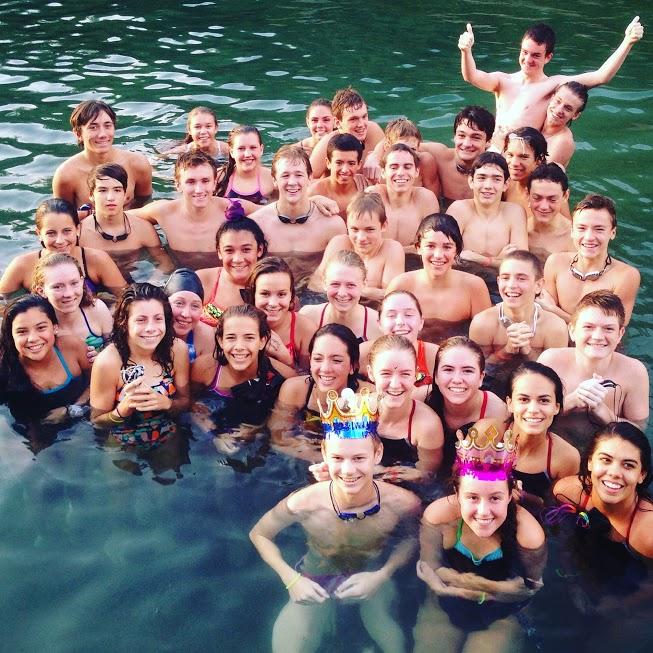 Bowie swim and dive team compete in the annual King and Queen of Springs event.