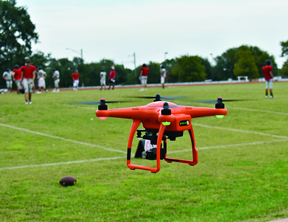 Bowie organizations soar to new heights with drones on campus