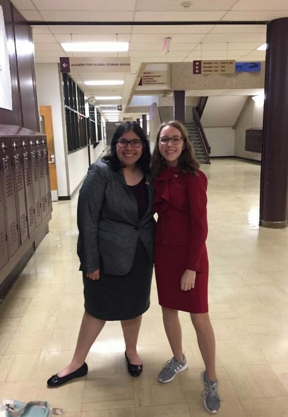 Brianna Rodriguez (Left) and Amy Shreeve (Right) are competitors on the JBHS Speech and Debate team who, along with their team outperformed at the Austin HS Tournament. Picture courtesy of Brianna Rodriguez.