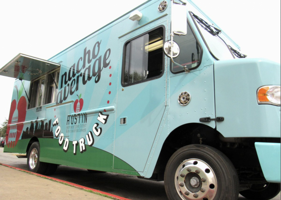 Last month, Bowie parents and students were warned of a mechanical issue on the AISD Nacho Average Food Truck. Picture courtesy of Austin ISD Food Services. 