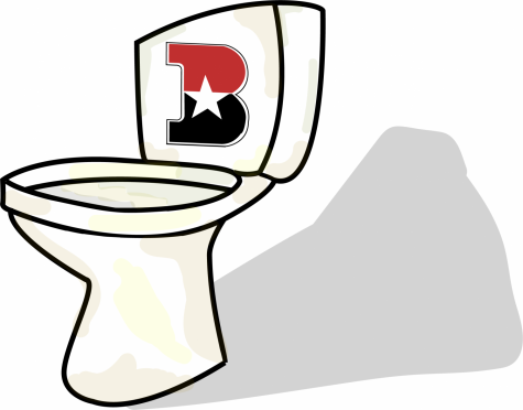Bathroom stalls are in a bad state