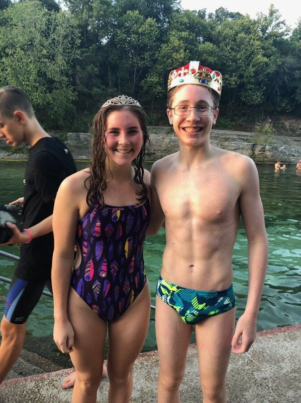 Caroline Myers (left) and Ian Cullicott (right) were crowned King and Queen of Springs. 