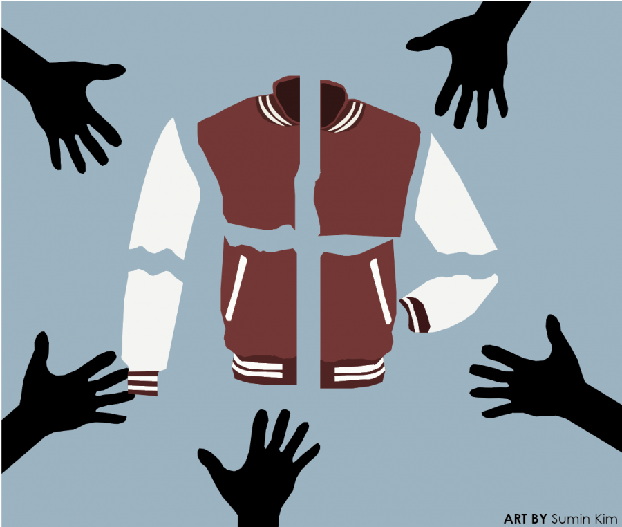 Letterman jackets used to be exclusively for sports but has since been made common for the arts. The question is at what point does the inclusivity of the jacket make it meaningless.