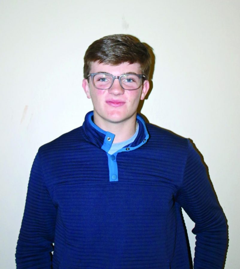 Pictured is this issues guest colmnist sports writer, junior Liam Spencer.