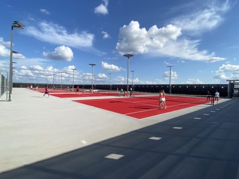 As the initial phase of the 2017 Bowie Bond Program, the four story parking garage has been completed and is open to student and faculty use. In addition to 486 new parking spots, the garage hosts tennis courts on its fourth story, offering a modern practice and tournament arena for the tennis team. 
