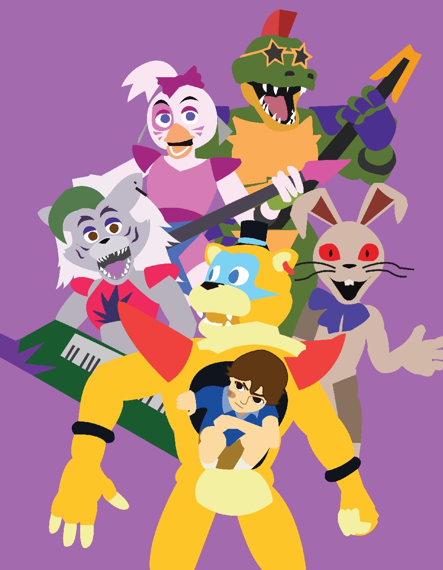 I used to draw a bunch of fanart when the game came out, the new fnaf