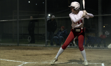 BATTER UP: Senior Lauren Youngblood steps up to the plate in a monumental game for the Lady Bulldogs. The varsity softball team is still actively playing in playoffs, beating Judson, the team they lost to last year in round 5.