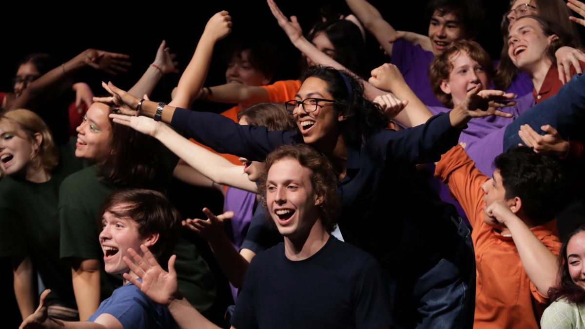 SMILING+BRIGHT%3A+Junior+Bubba+Infante%2C+seniors+Mason+Cottam%2C+and+Finn+Alexander+smile+at+the+end+of+their+choir+cabaret+show+after+performing+You%E2%80%99re+My+Best+Friend+by+Queen.+All+three+also+had+solo+performances+throughout+the+night.