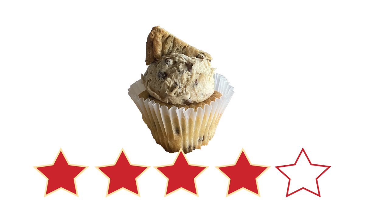 Chocolate Chip Cookie Dough Cupcake ($5.15)