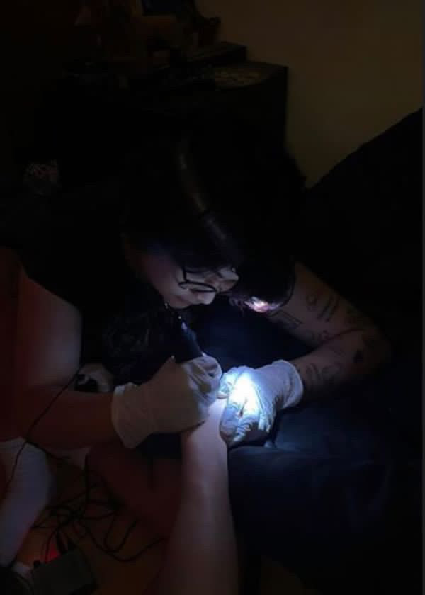 Serena’s creativity stems from childhood and continues to this day. But they only started getting more serious about their projects in middle school, and quarantine gave them more time to work on them and discover new things, like tattooing.