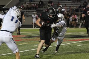 The Bowie Bulldogs fought hard against the Akins Eagles in the game at Burger Stadium this Thursday. 