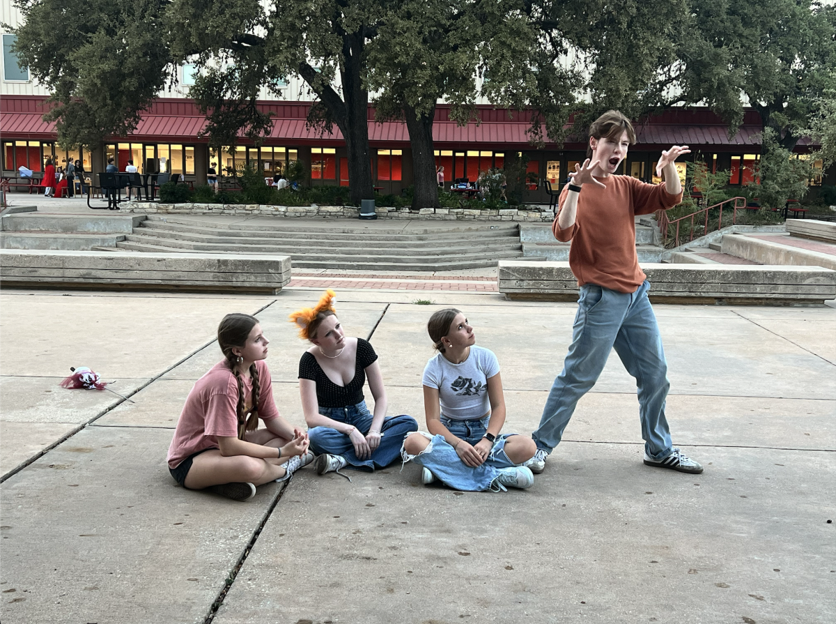 Sophomore Preston Withrow strikes a pose as the titular role in Peter Pan. Directed by Madigan Pound, the show was self-written and inspired by folklore, legend, and the Disney movie. 