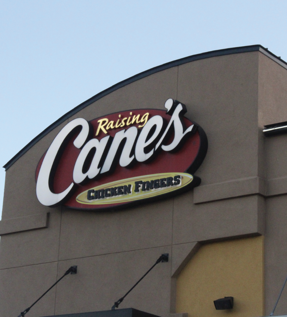 CANE’S COMBO: Raising Canes chicken fingers wins against three other fried chicken restaurants. Being the best in taste, speed and cleanliness.