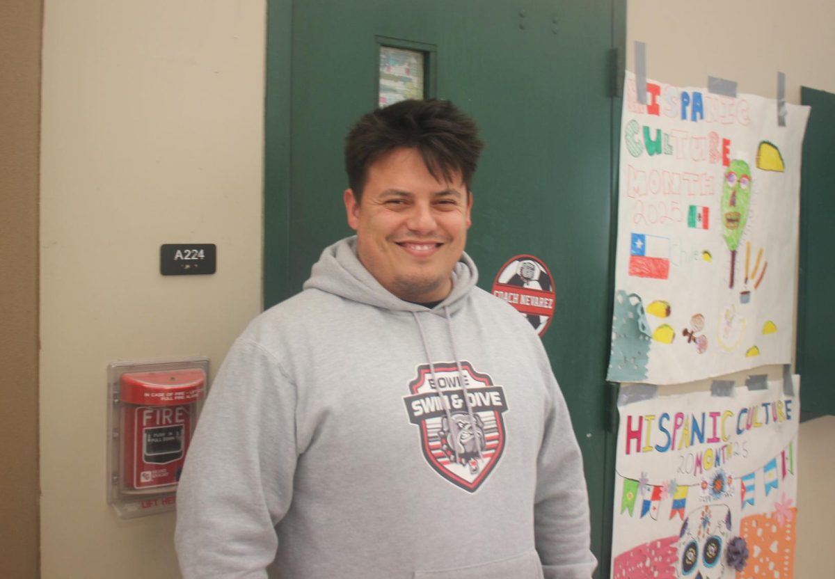 MAKING THE MARK: Mr. Nevarez is leading the water polo team into a new chapter of their highschool careers.