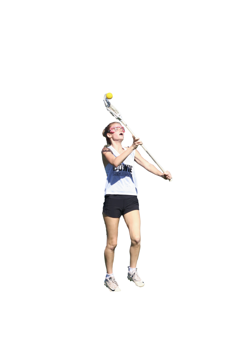 FIGHTING FOR THE BALL: Junior Clarey Warstler gets ready to pass the ball to another teammate in front of the goal. The Lady ‘Dawgs played the Anderson Trojans and lost with a score 12-10.
